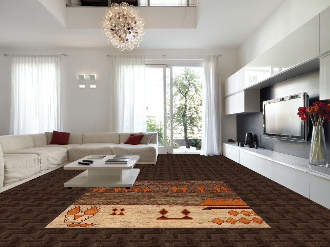 Brown Geometric Moroccan Oriental Area Rug 8x10