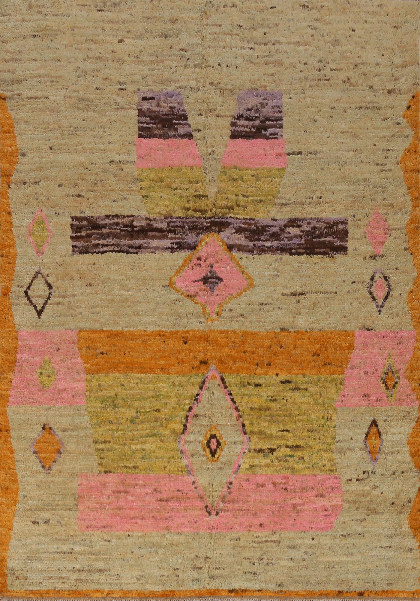 Handmade Moroccan Oriental Area Rug 6x8