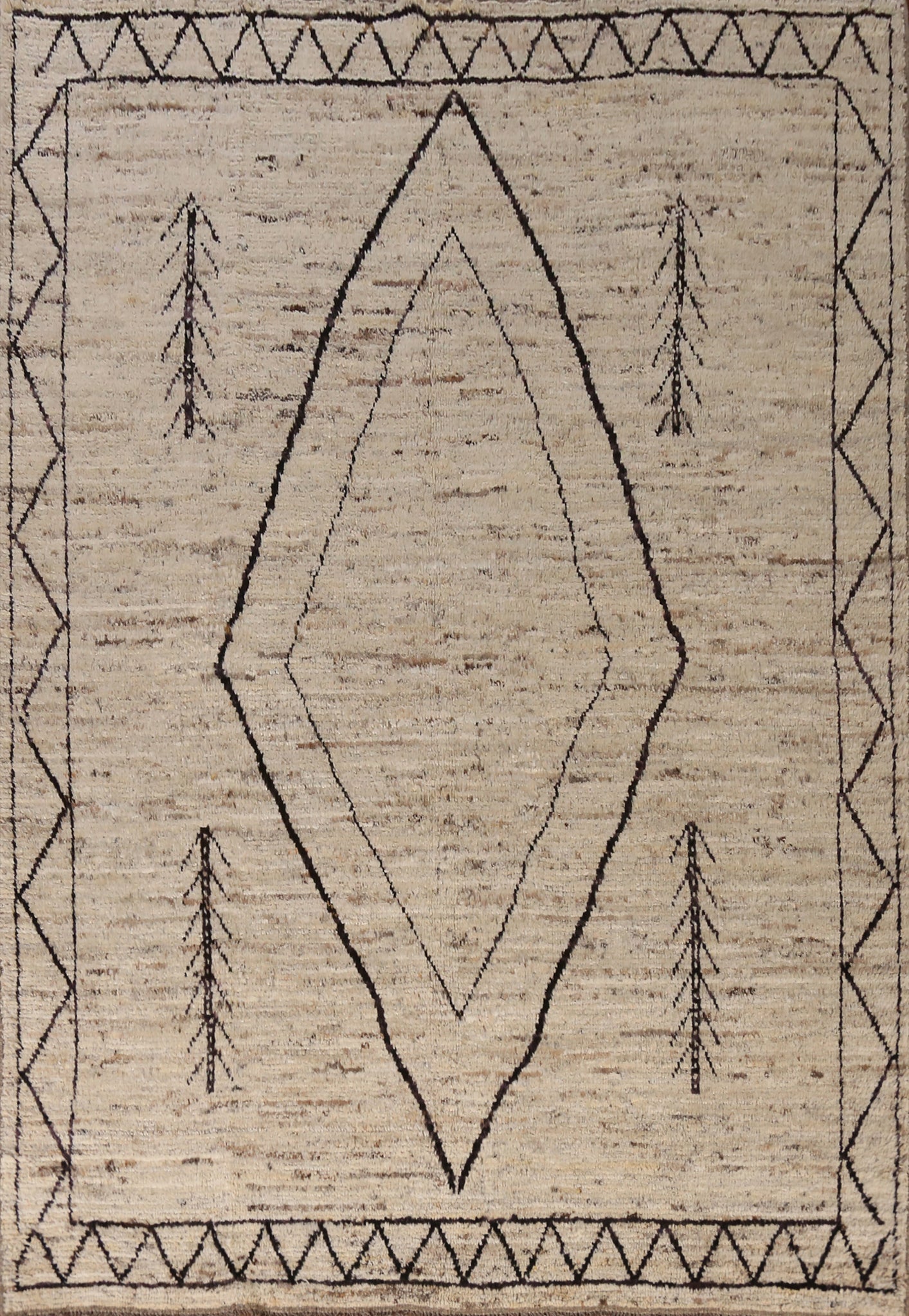 Geometric Moroccan Oriental Area Rug 7x10