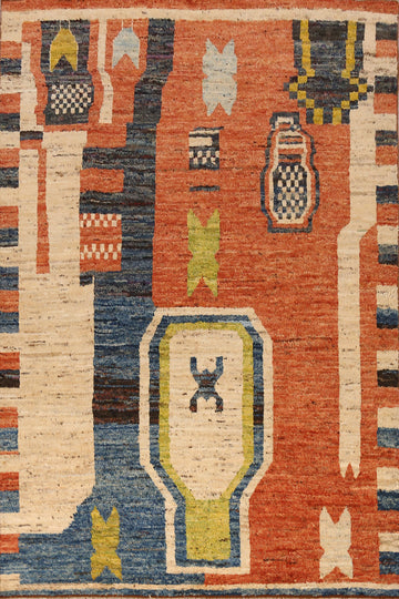 Handmade Moroccan Oriental Area Rug 7x10