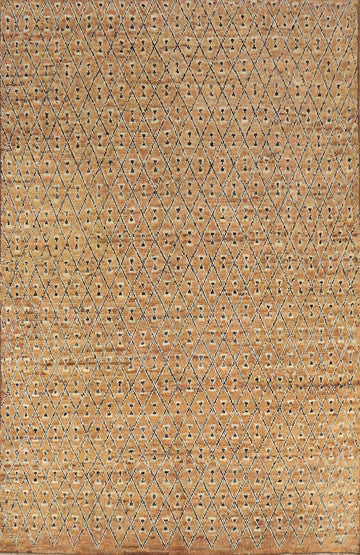 All-Over Trellis Moroccan Oriental Area Rug 7x10