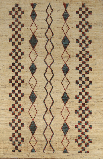 Geometric Moroccan Oriental Area Rug 7x10