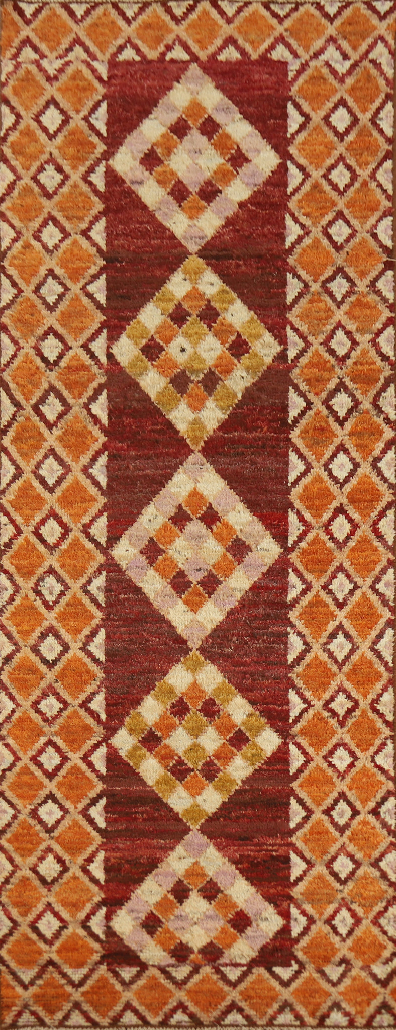 Geometric Moroccan Oriental Runner Rug 3x10