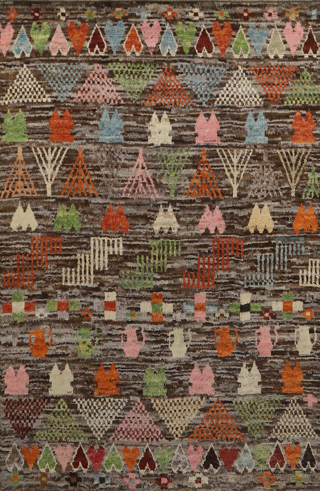 Handmade Moroccan Oriental Area Rug 7x10