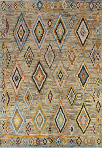 Geometric Moroccan Oriental Area Rug 7x10