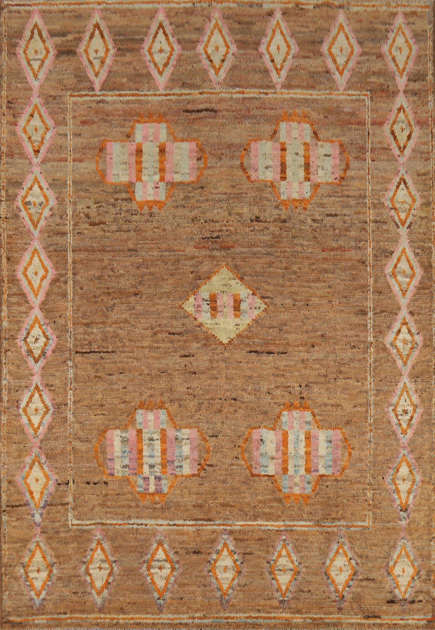 Handmade Moroccan Oriental Area Rug 7x10