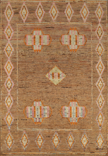 Handmade Moroccan Oriental Area Rug 7x10