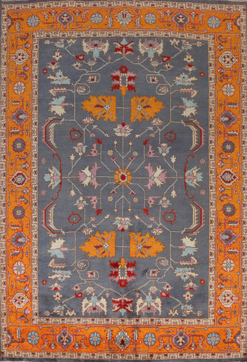 Handmade Blue Heriz Serapi Indian Area Rug 9x12