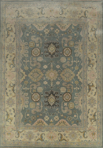 Blue Handmade Oushak Indian Area Rug 8x10