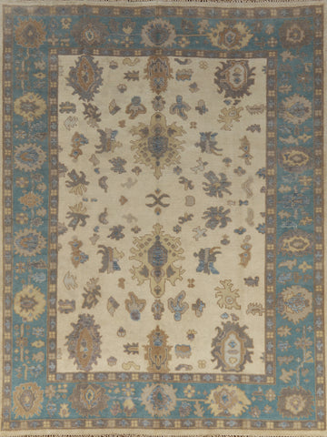 Handmade Floral Oushak Indian Area Rug 8x10