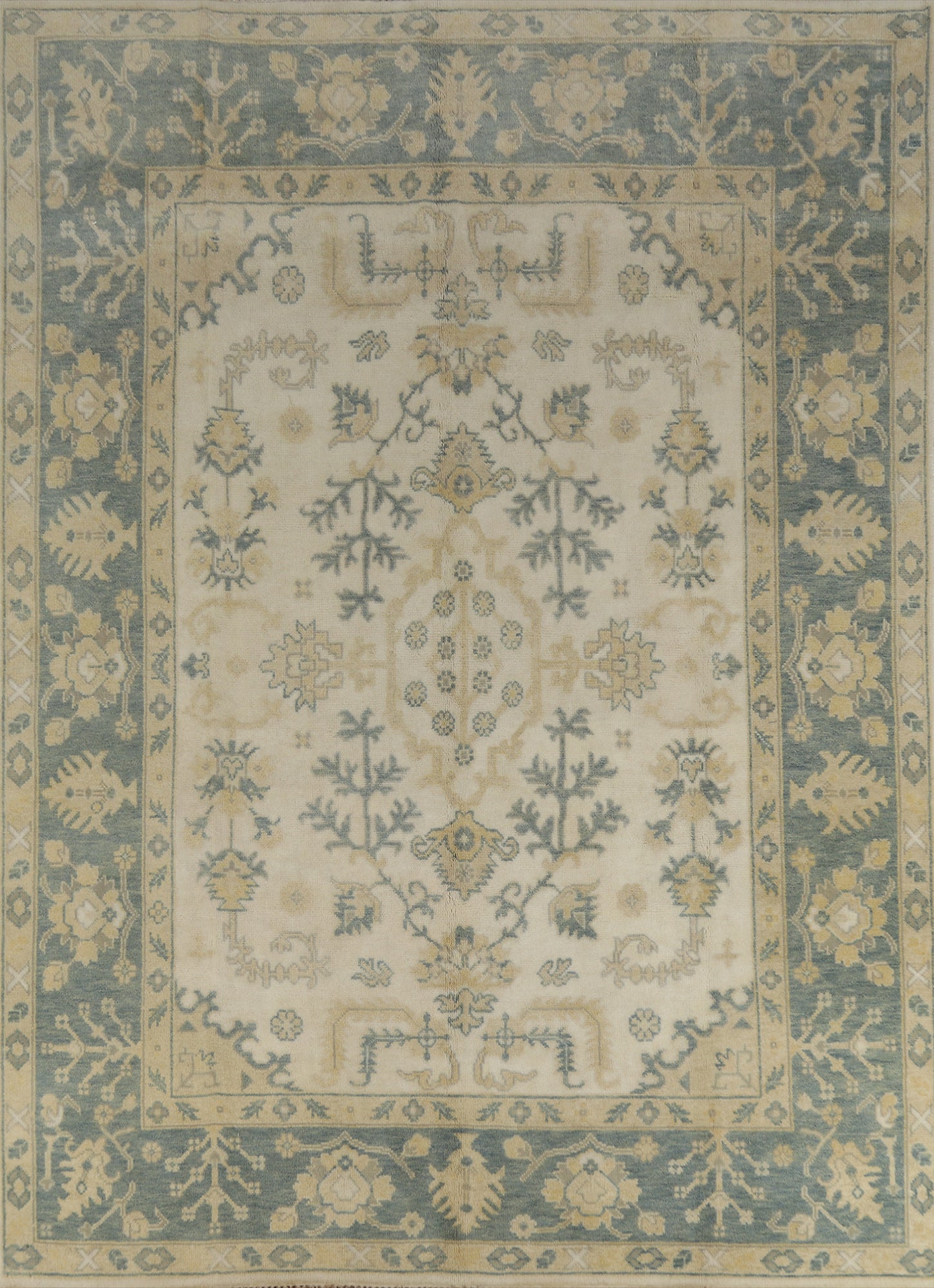 Handmade Wool Oushak Indian Area Rug 8x10