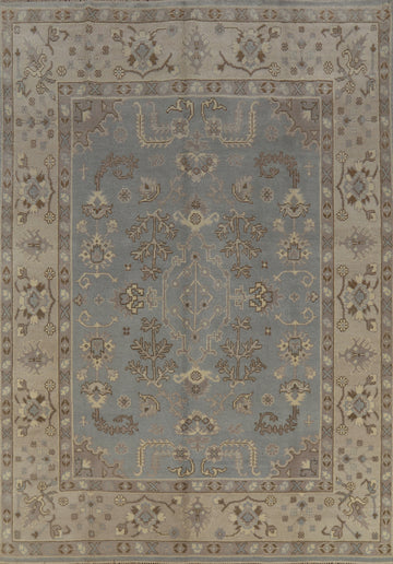 Light Blue Oushak Indian Area Rug 8x10