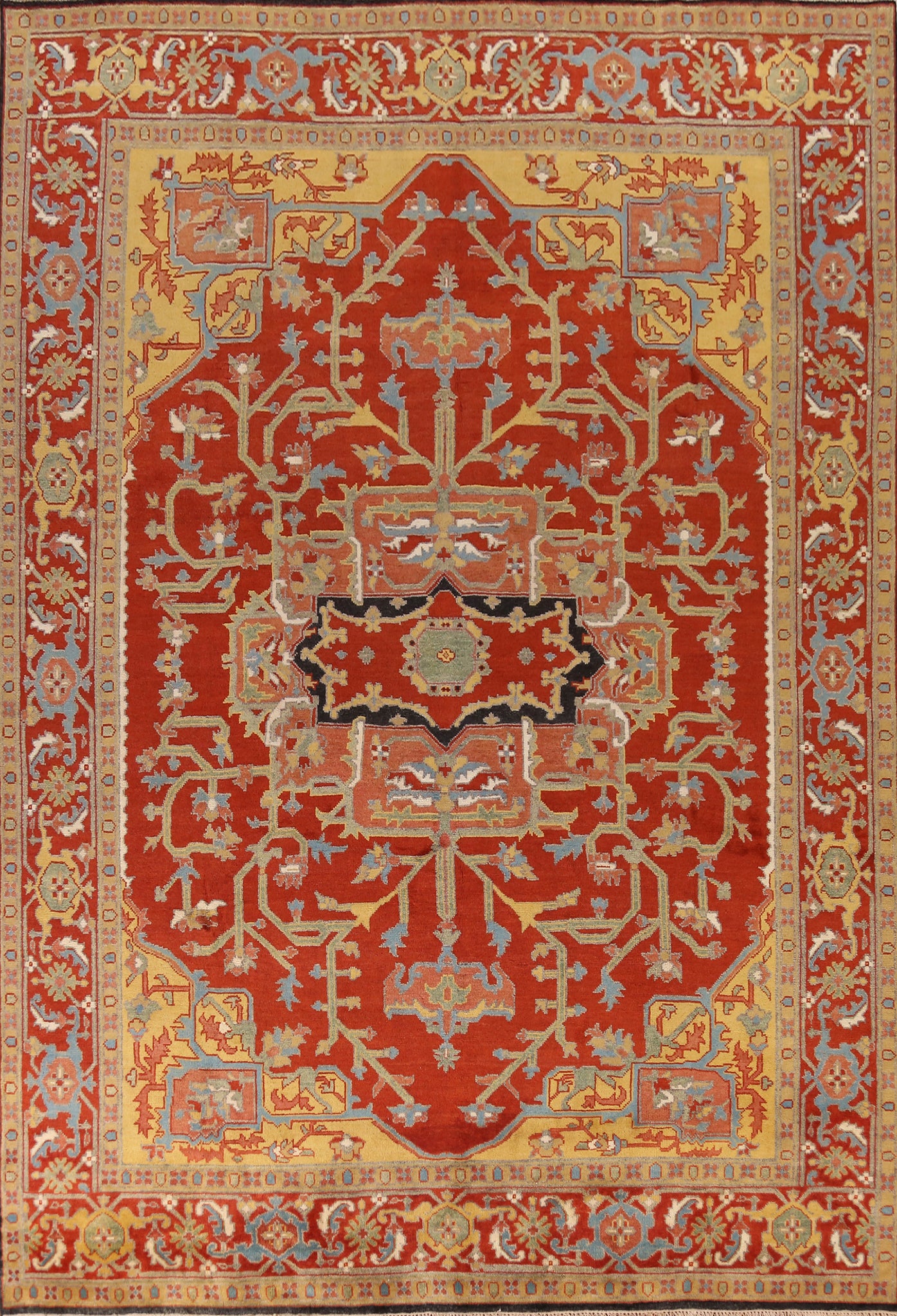 Heriz Serapi Indian Large Rug 12x15
