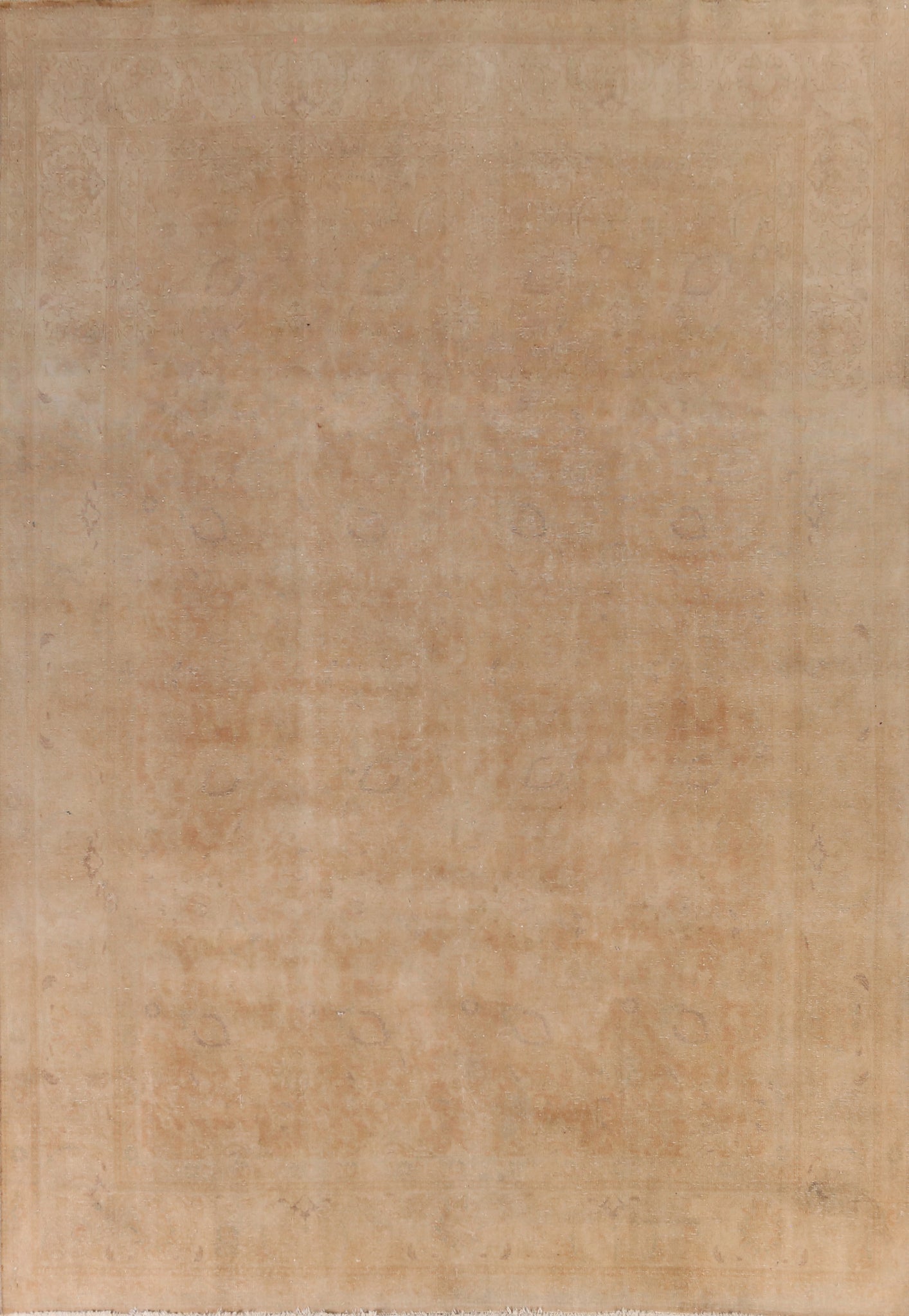 Distressed Floral Tabriz Persian Area Rug 10x13