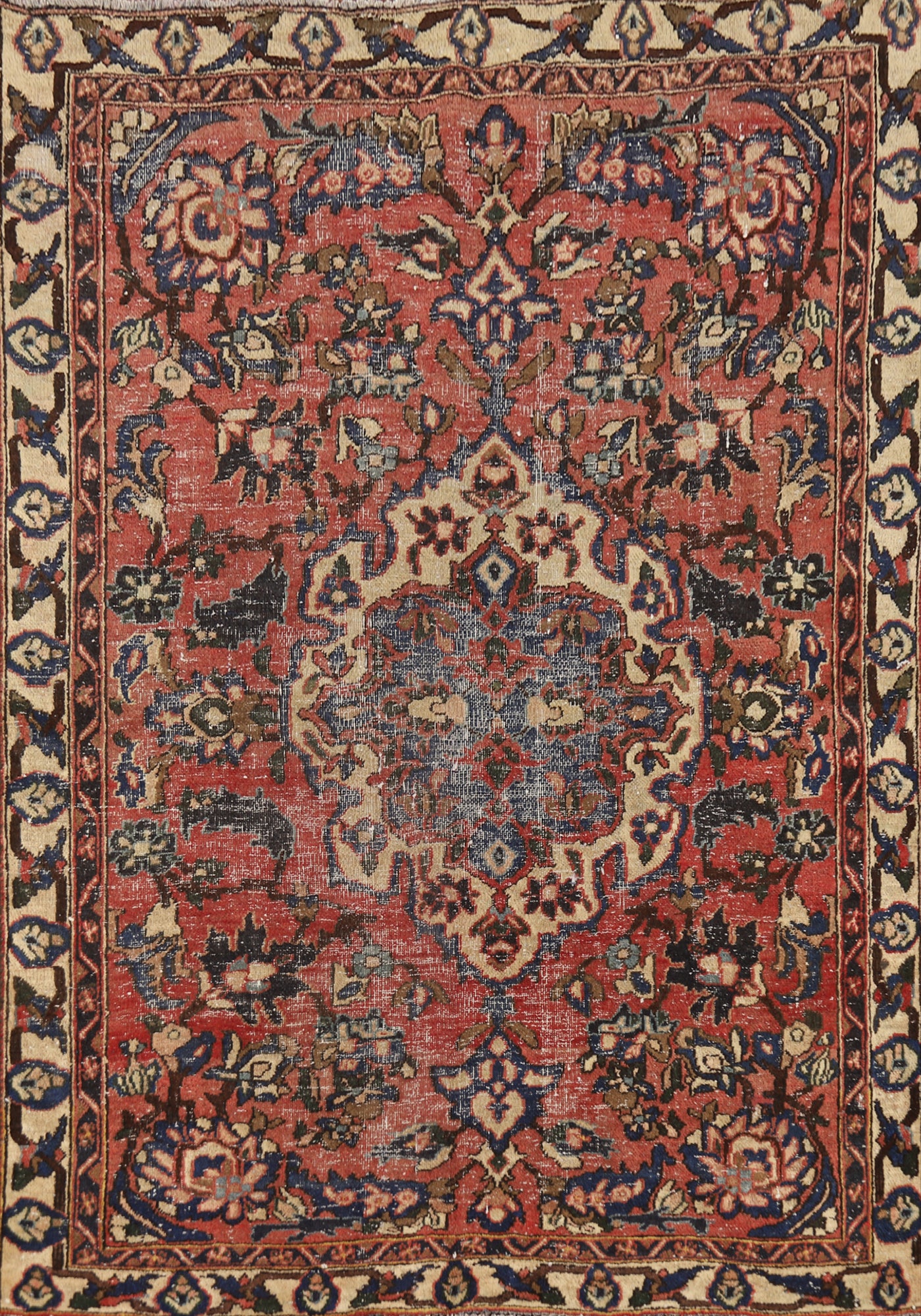 Floral Wool Bakhtiari Persian Rug 5x6