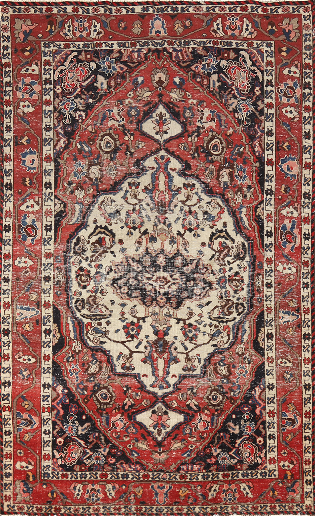 Handmade Wool Bakhtiari Persian Area Rug 5x9