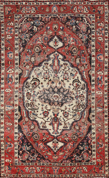 Handmade Wool Bakhtiari Persian Area Rug 5x9