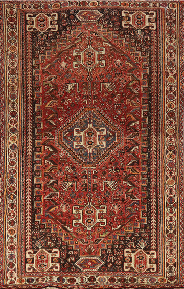 Qashqai Persian Area Rug 5x8