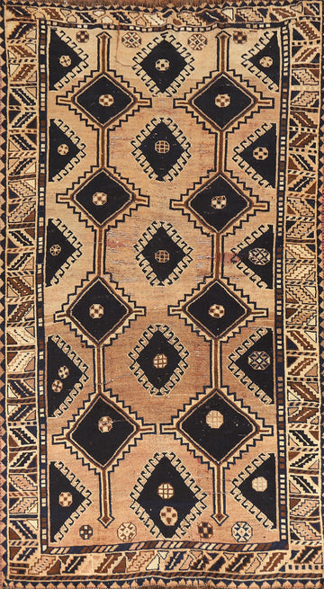 Antique Geometric Lori Persian Area Rug 6x9