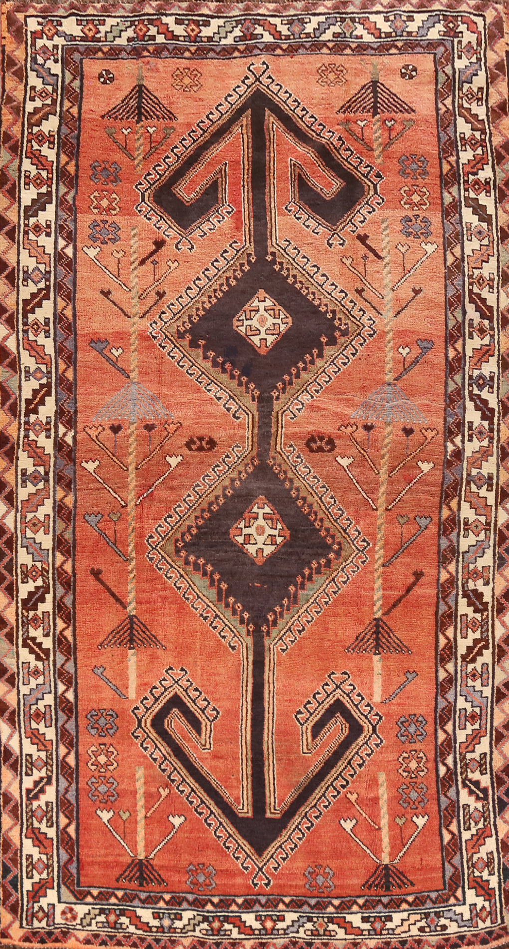 Vintage Geometric Lori Persian Area Rug 5x9