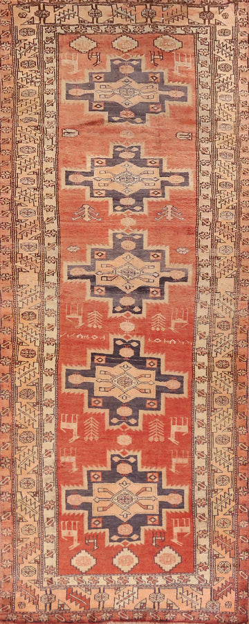 Geometric Shiraz Persian Runner Rug 4x13