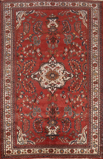 Handmade Wool Bakhtiari Persian Area Rug 6x10