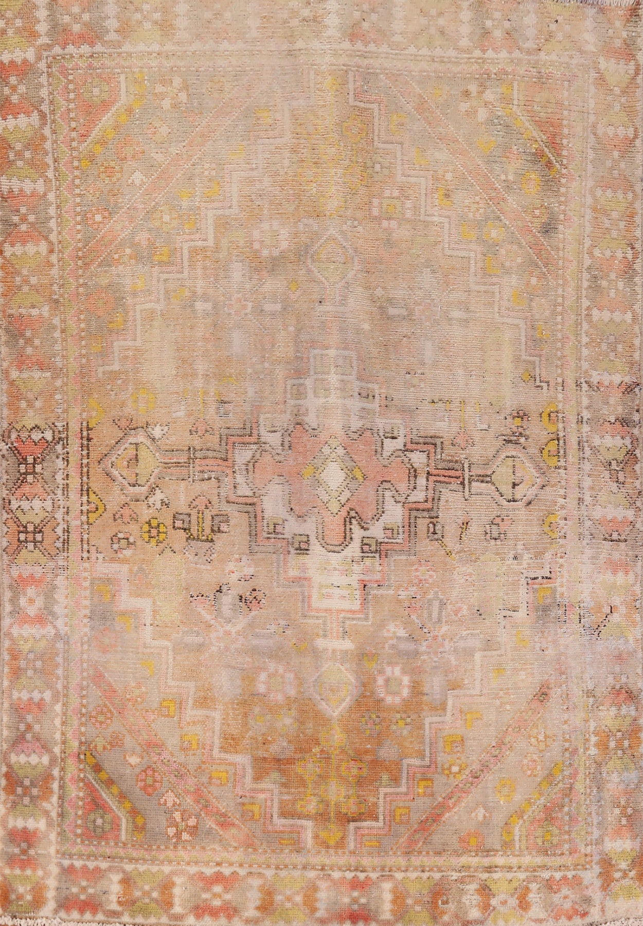 Distressed Wool Bakhtiari Persian Area Rug 6x9