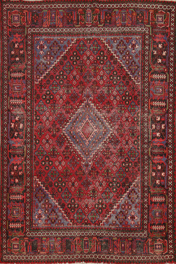 Distressed Wool Joshaghan Persian Area Rug 7x10