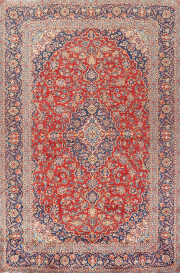 Traditional Kashan Persian Area Rug 9x13