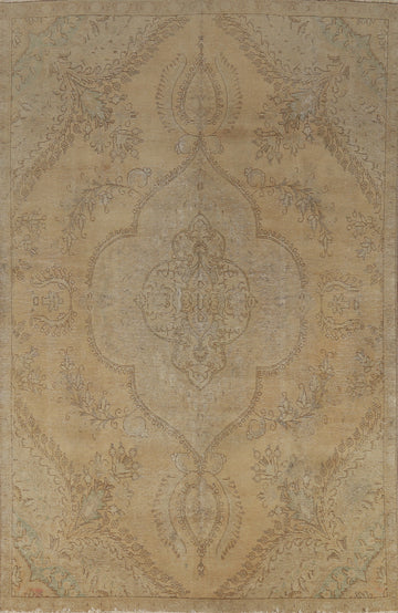 Geometric Tabriz Persian Area Rug 7x11