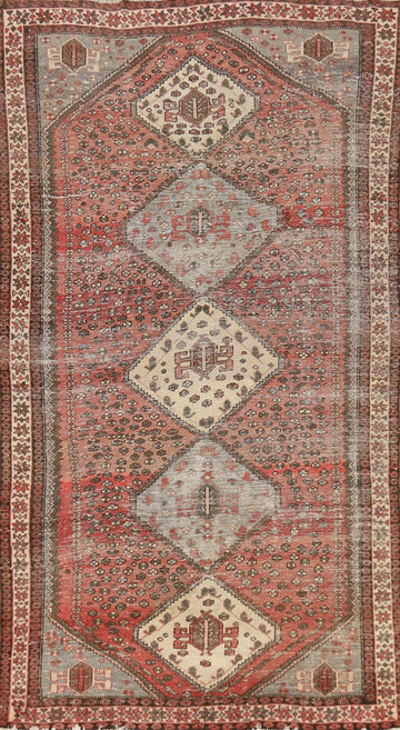 Geometric Bakhtiari Persian Area Rug 5x10