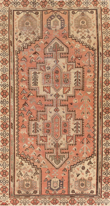 Tribal Geometric Hamedan Persian Area Rug 5x9