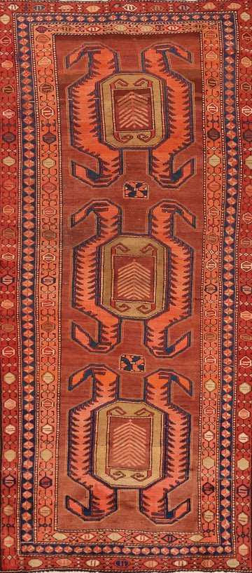 Geometric Ardebil Persian Runner Rug 4x11