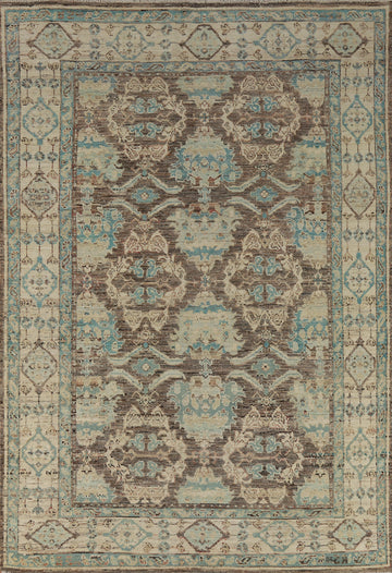 Handmade Wool Oushak Turkish Area Rug 7x10