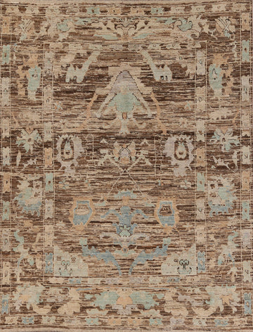 Handmade Wool Oushak Turkish Area Rug 8x10