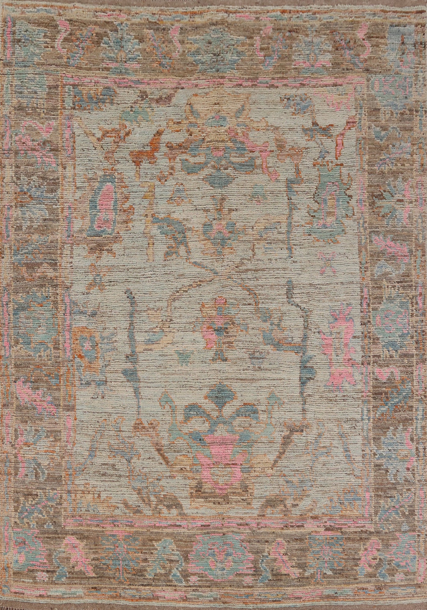 Handmade Wool Oushak Turkish Area Rug 6x8