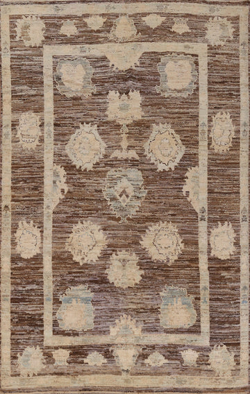 Vegetable Dye Wool Oushak Turkish Area Rug 7x10