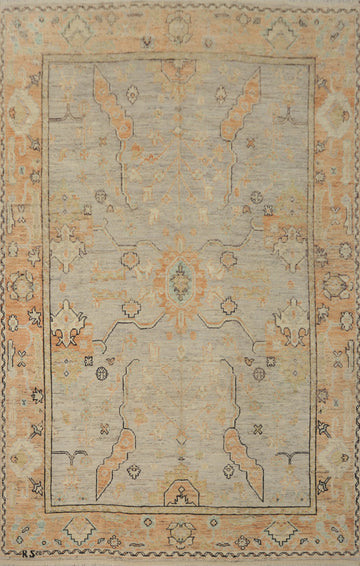 Handmade Wool Oushak Turkish Area Rug 8x12