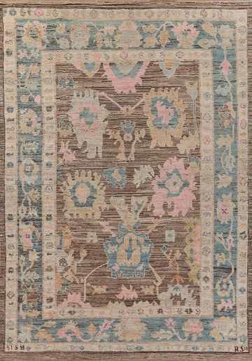 Handmade Wool Oushak Turkish Large Rug 10x14