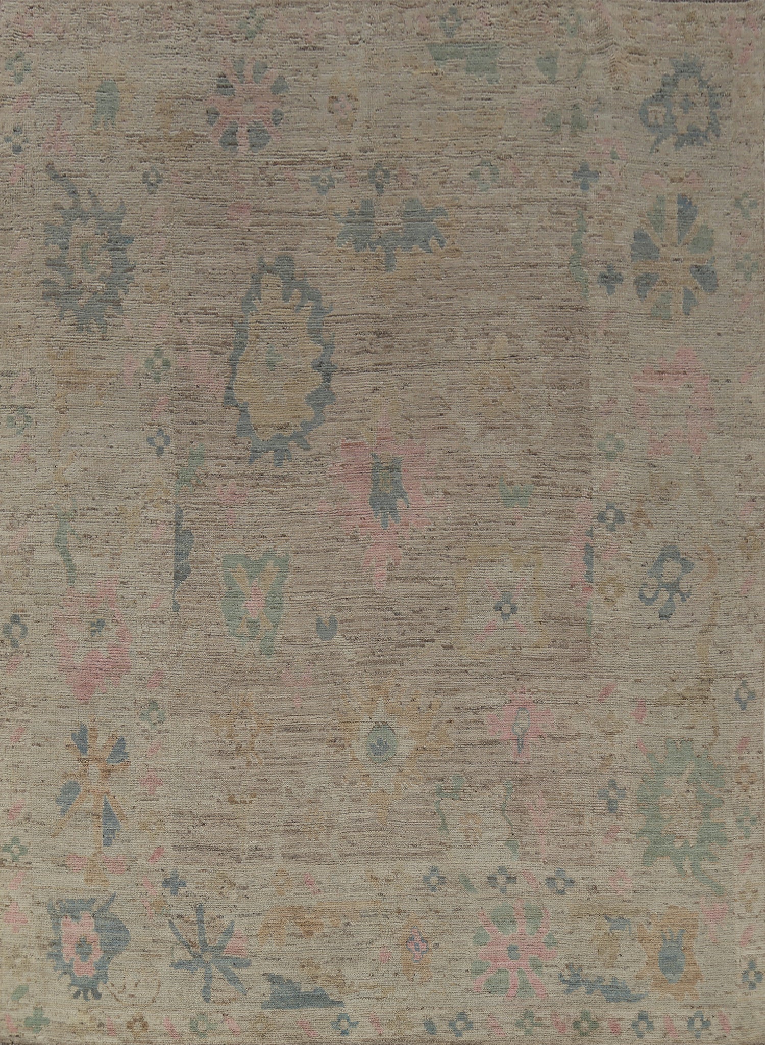 Vegetable Dye Oushak Turkish Area Rug 8x10