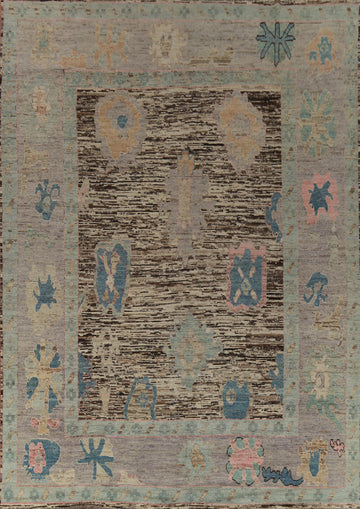 Vegetable Dye Oushak Turkish Area Rug 10x13