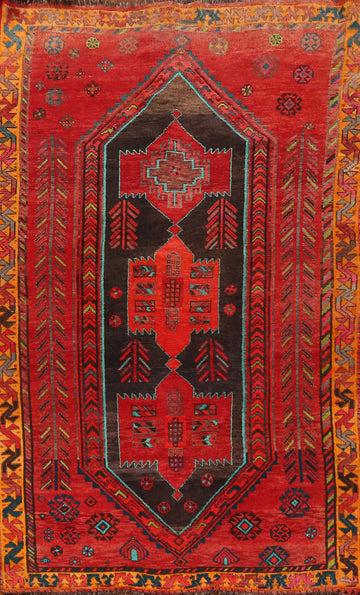 Handmade Wool Shiraz Persian Area Rug 5x9