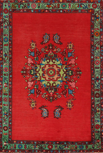 Medallion Wool Shiraz Persian Rug 4x6