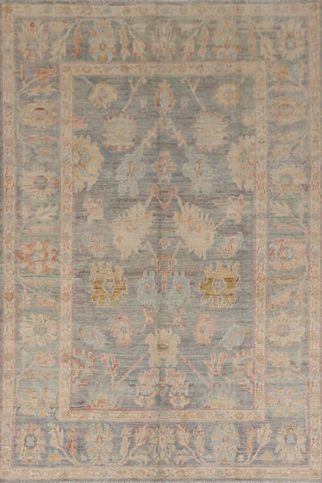 Vegetable Dye Oushak Turkish Area Rug 7x10