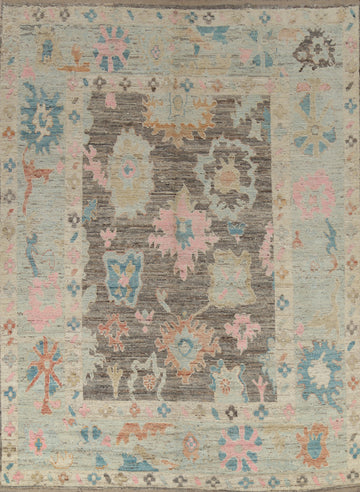 Vegetable Dye Oushak Turkish Area Rug 8x10