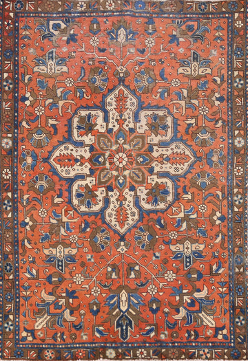 Geometric Wool Tabriz Persian Rug 4x6