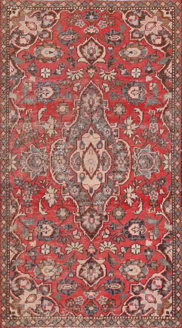 Floral Wool Mashad Persian Rug 3x6