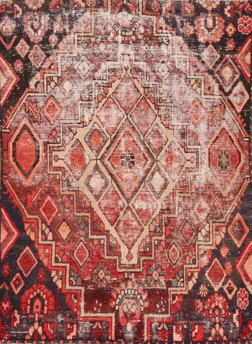 Geometric Wool Bakhtiari Persian Rug 4x6