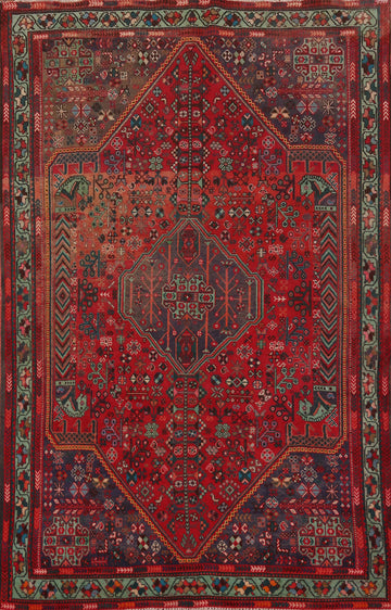 Tribal Geometric Shiraz Persian Area Rug 6x10