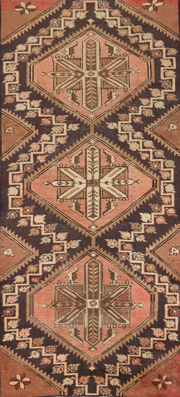 Geometric Hamedan Persian Runner Rug 3x9